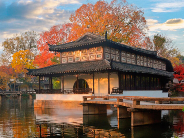 苏州2-3日：水乡苏州拙政园+寒山寺+枫桥+虎丘+山塘街/莲花的农家太湖大闸